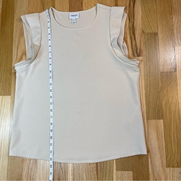 Aware by Vero Moda “Delia” Cap Sleeve Top Corpcore Office Siren Women’s Size XS - Picture 5 of 10